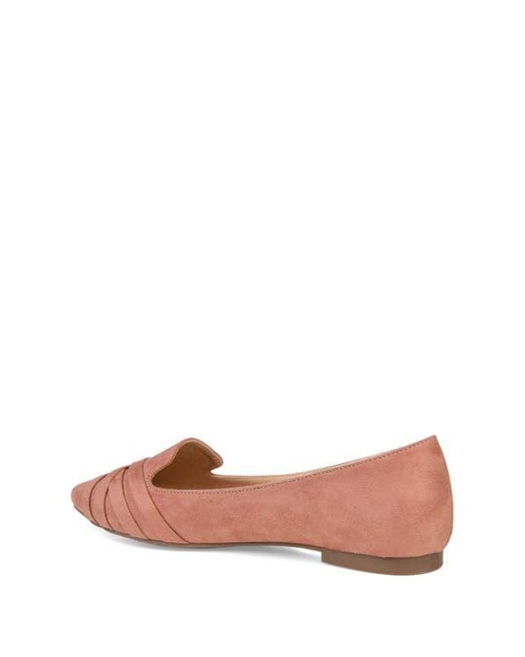 Journee Collection Pink Mindee Crisscross Toe Flat