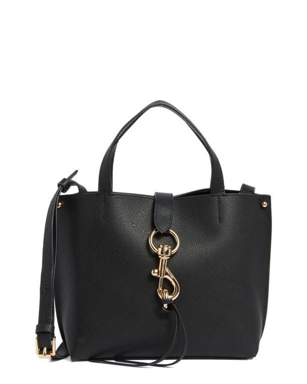 Rebecca Minkoff Megan Mini Tote Crossbody Bag in Black Lyst