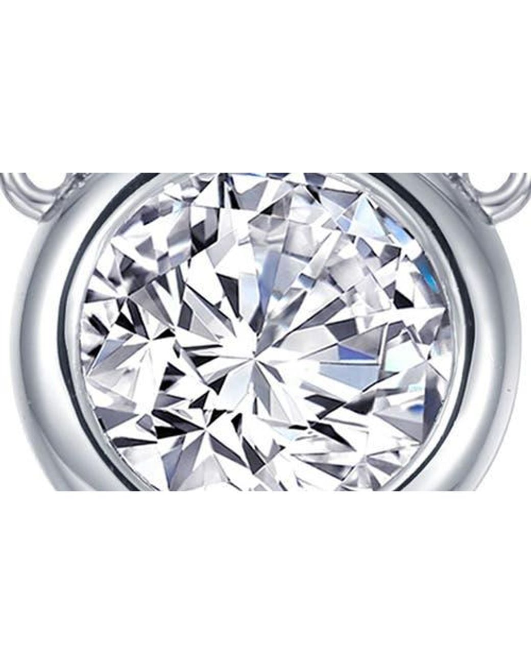 Lafonn Metallic Solitaire Bezel Necklace