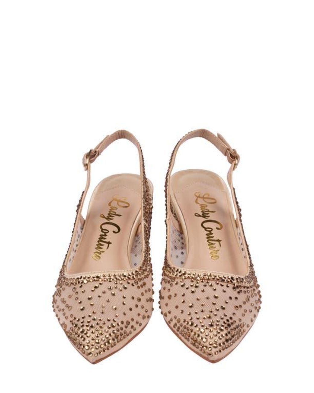 Lady Couture Natural Demin Slingback Pump
