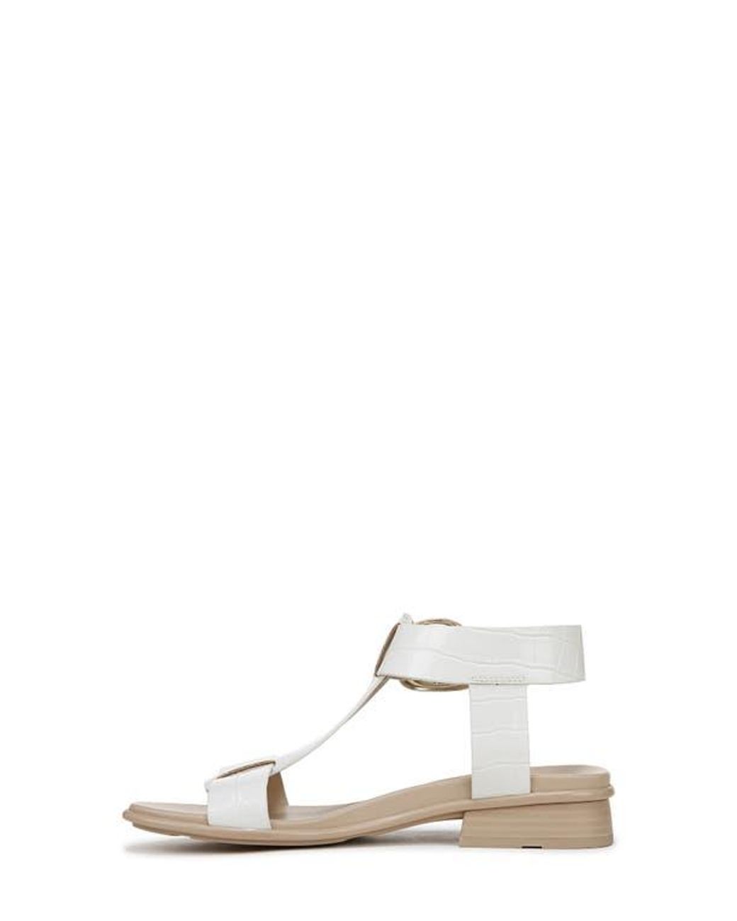 Naturalizer White Brandy T-Strap Sandal