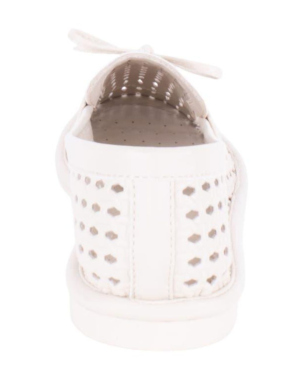 Tahari White Maple Cutout Loafer