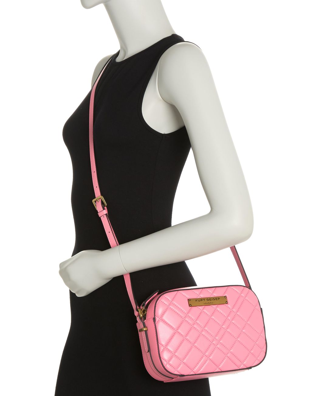 Kurt Geiger Brixton Leather Camera Crossbody Bag In Pink At Nordstrom