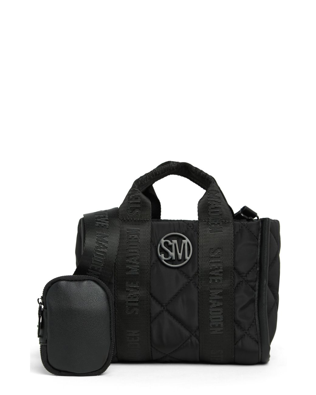Steve Madden Nylon Quilted Crossbody Bag in Black Lyst