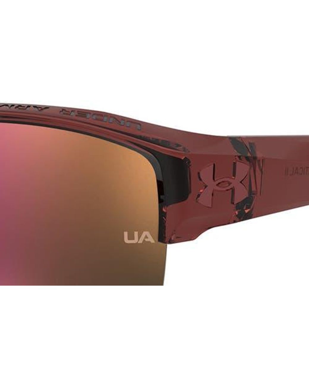 Under Armour Purple Ua Fanatical Ii Oversize Rectangular Sunglasses for men
