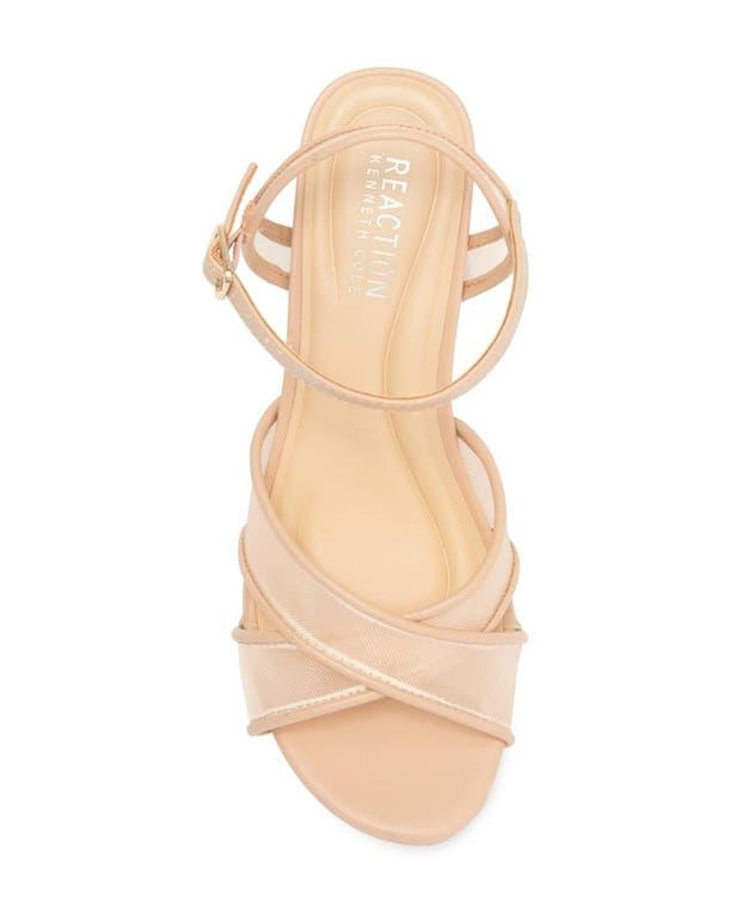 Kenneth Cole Pink Reeva Mesh Strap Platform Sandal