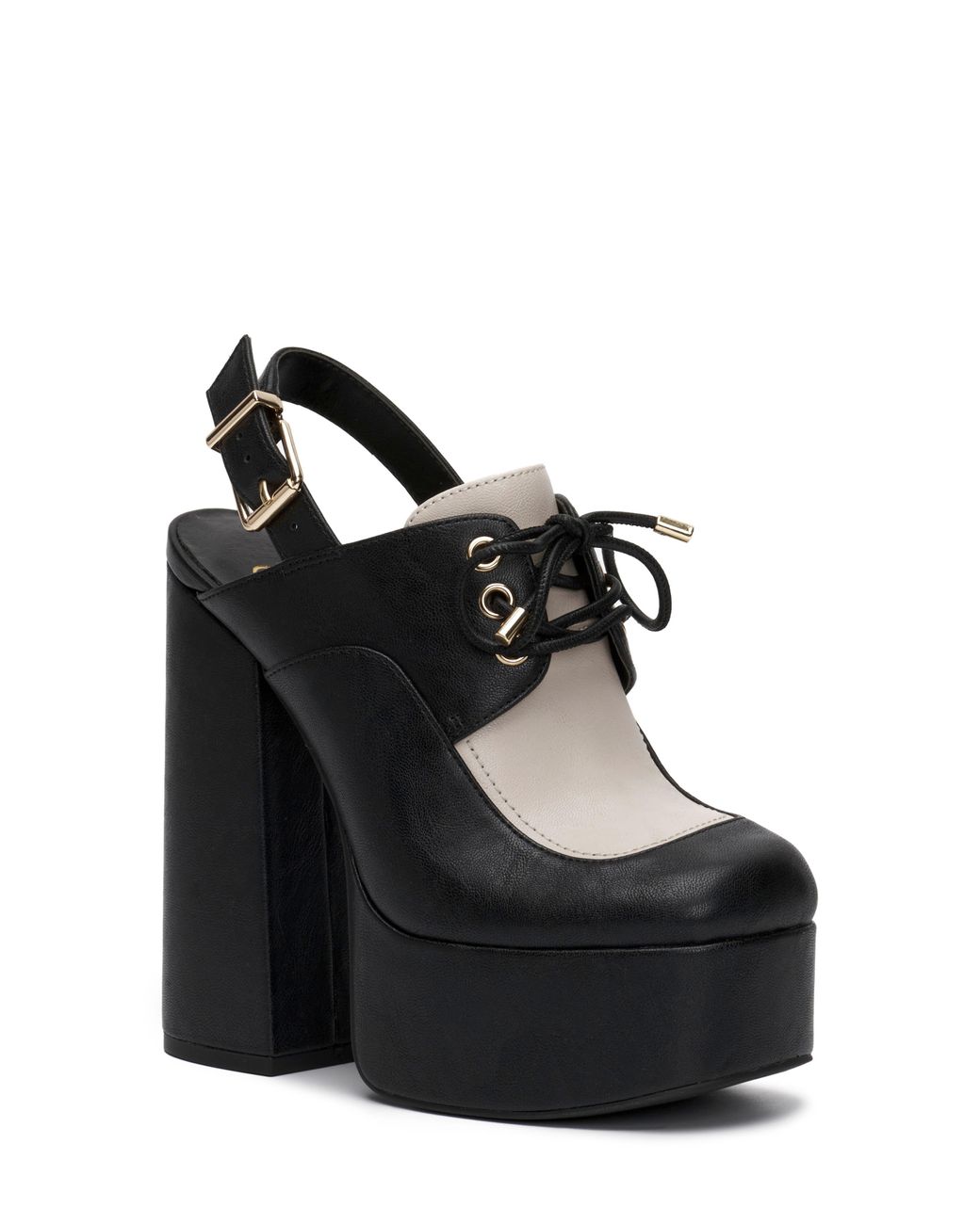 Jessica Simpson Sondos Block Heel Platform Pump in Black Lyst