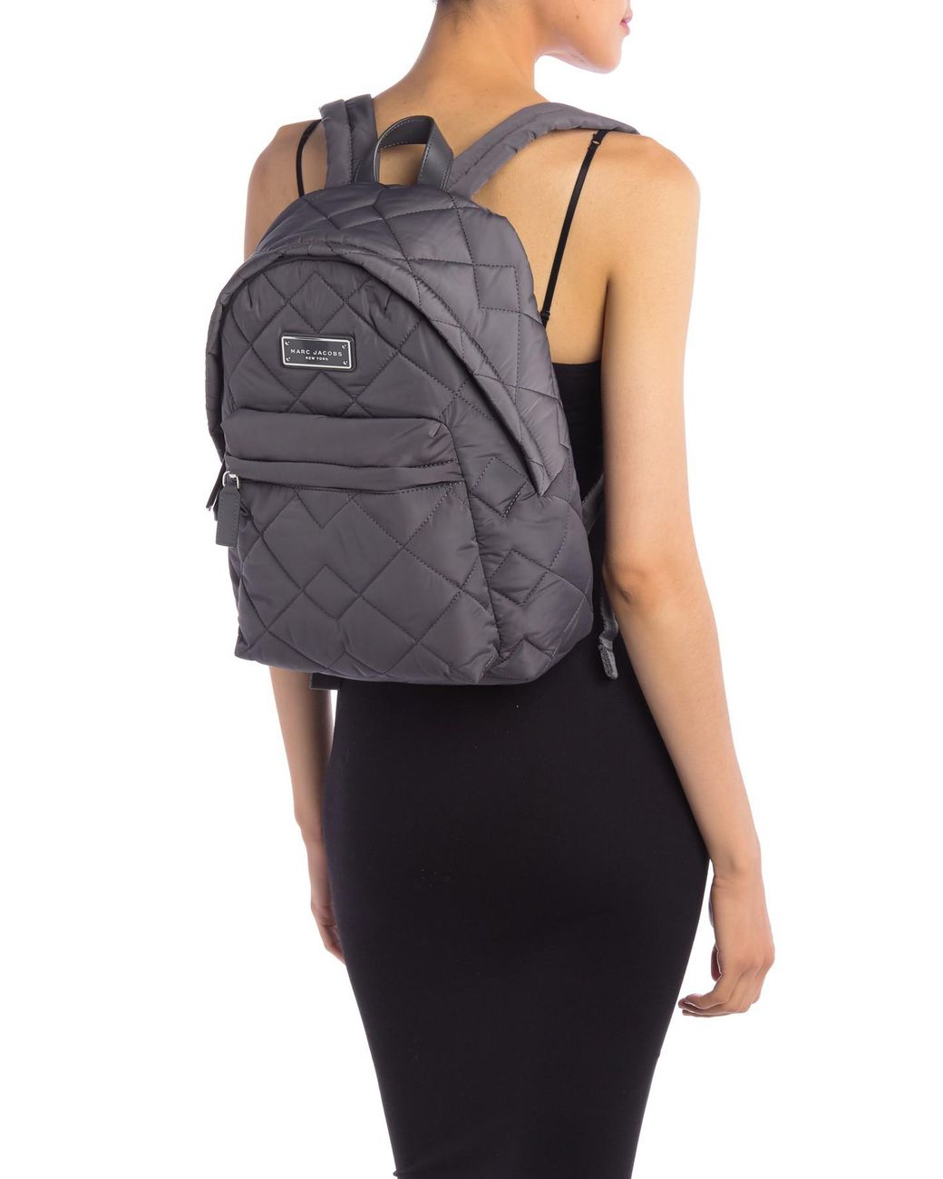 Marc Jacobs Quilted Nylon Backpack in Gray | Lyst