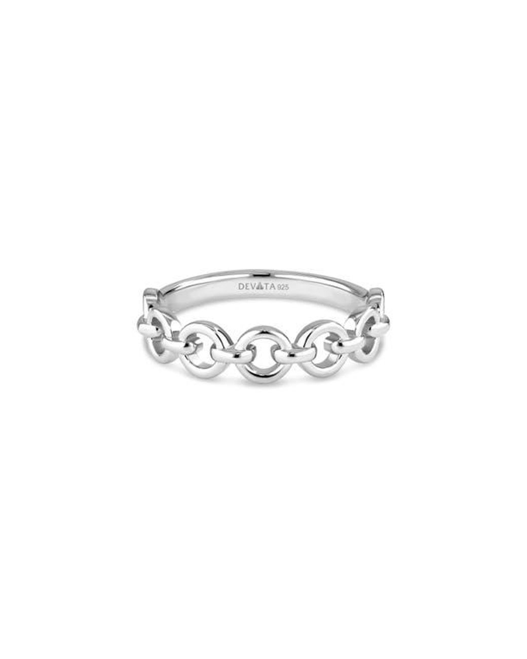 DEVATA Blue Cable Link Ring