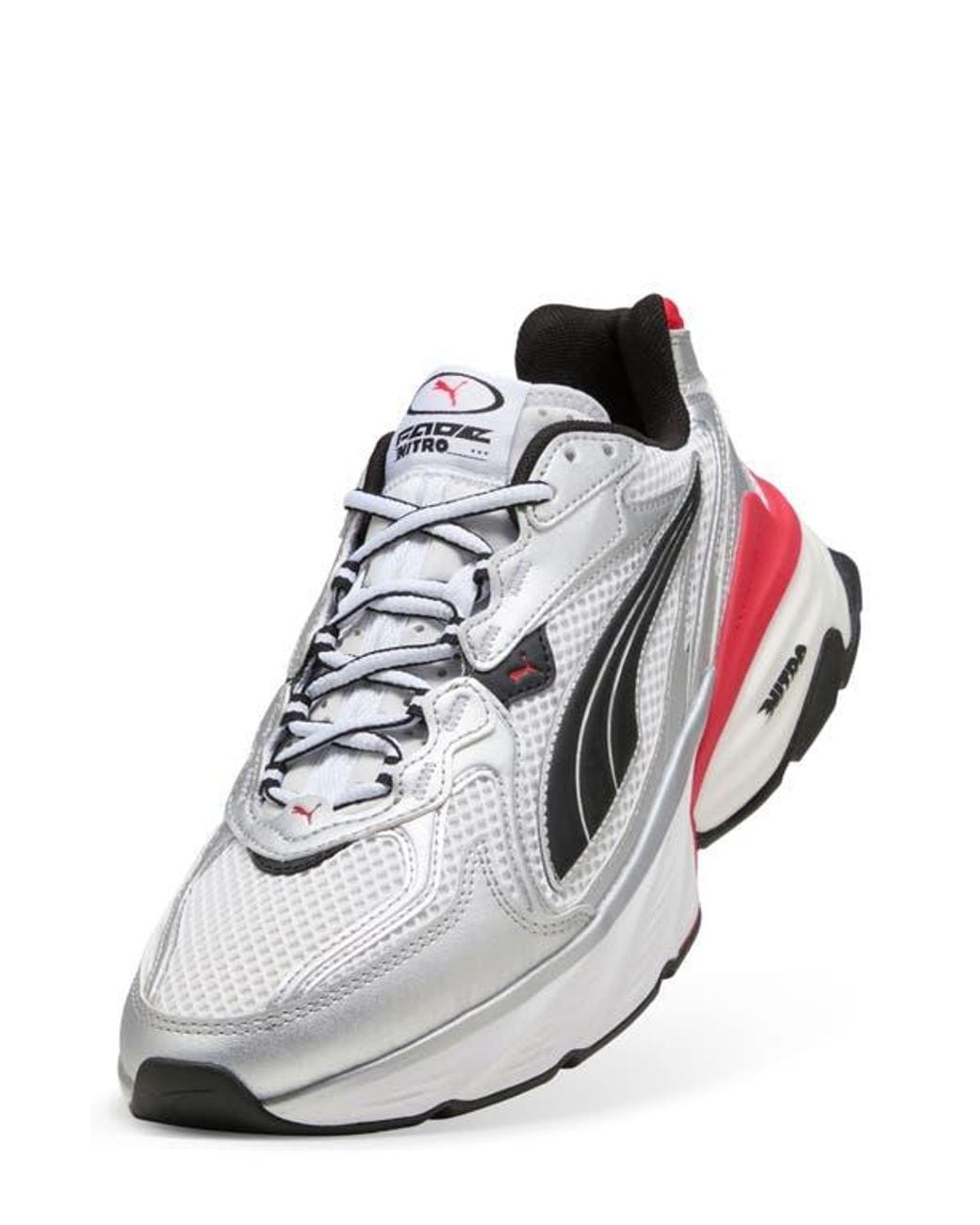 PUMA White Fade Nitro Ls Sneaker for men
