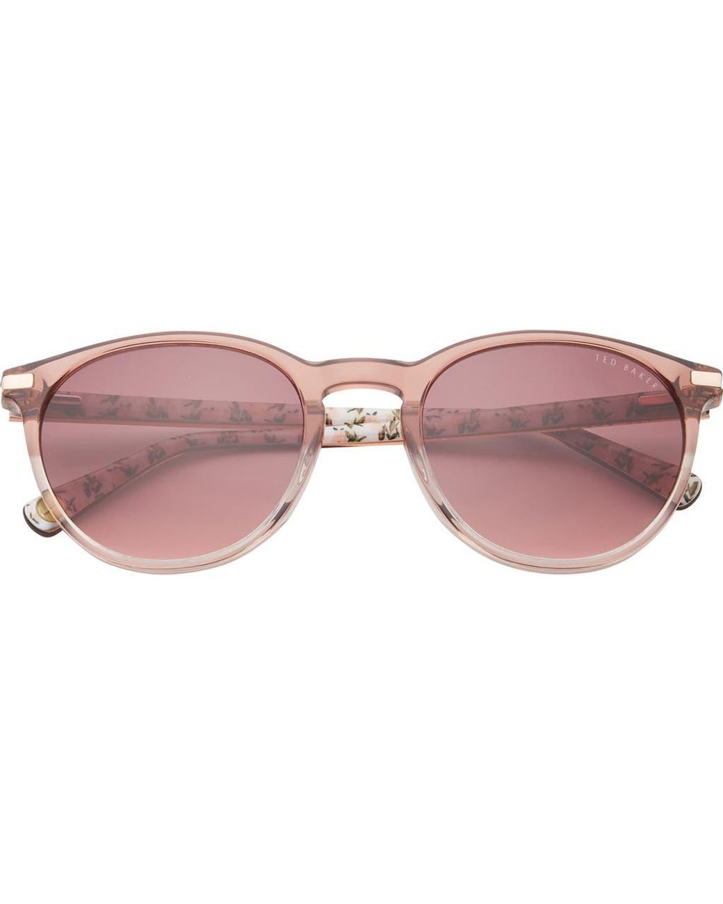 Ted Baker Pink 52Mm Round Sunglasses