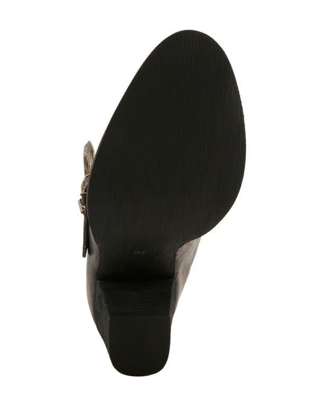 Spring Step Black Notched Nature Buckled Bootie
