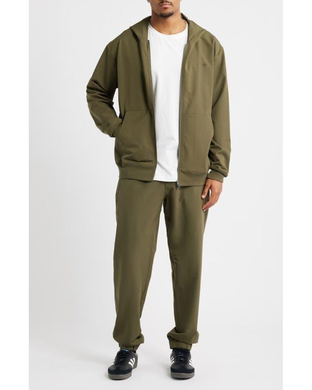 Saint Studio Green Tempo Tech Zip Jacket for men