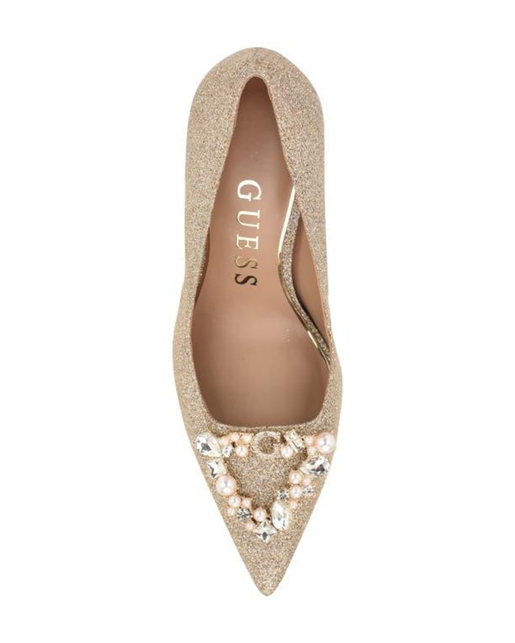 Guess Metallic Prinsen 2 Tweed Pump