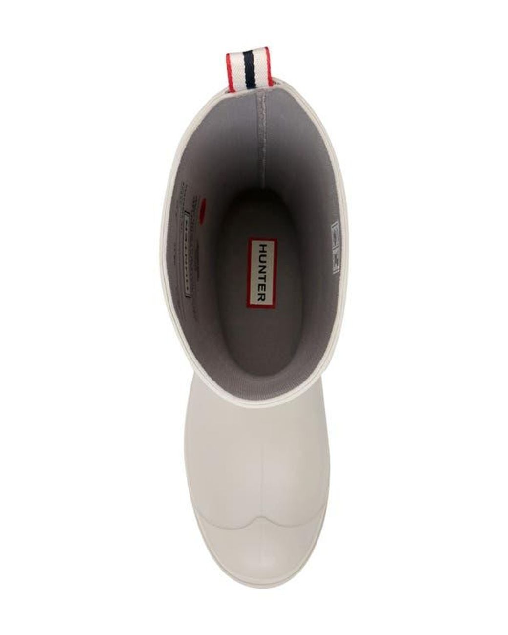 Hunter White Play Tall Waterproof Rain Boot