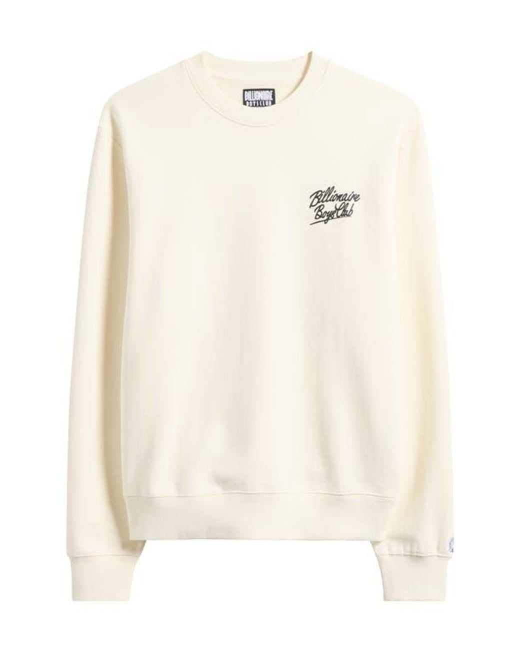 BBCICECREAM White Bb Small Script Cotton Sweatshirt for men
