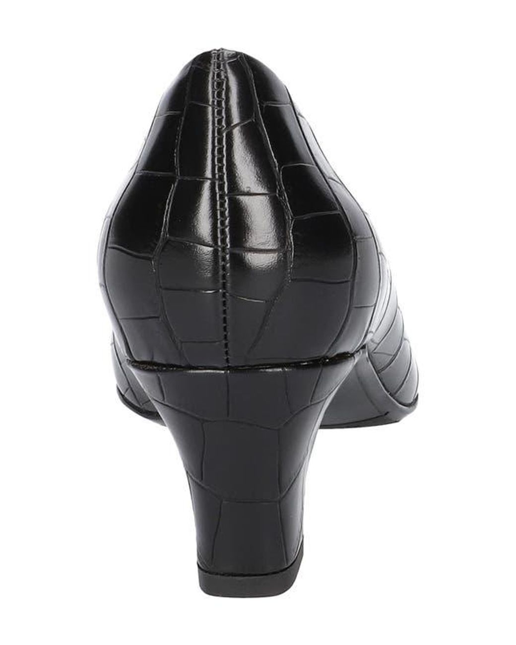 Easy Street Black Ballari Round Toe Pump
