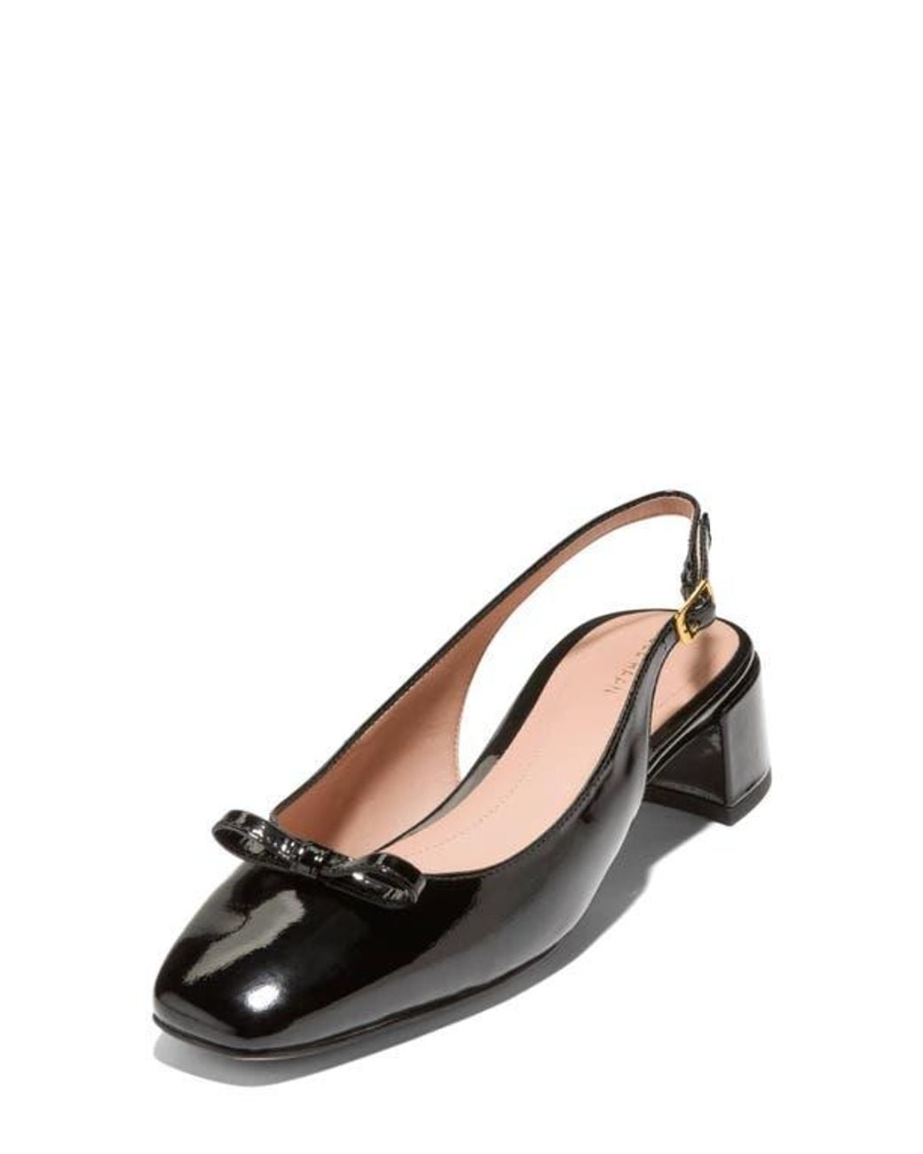 Cole Haan Black Patsy Bow Slingback Pump