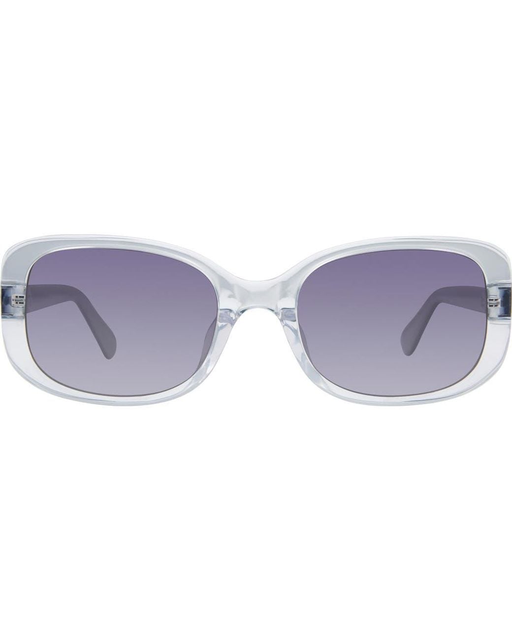 Kate Spade Purple Dionna 52Mm Polarized Gradient Rectangular Sunglasses