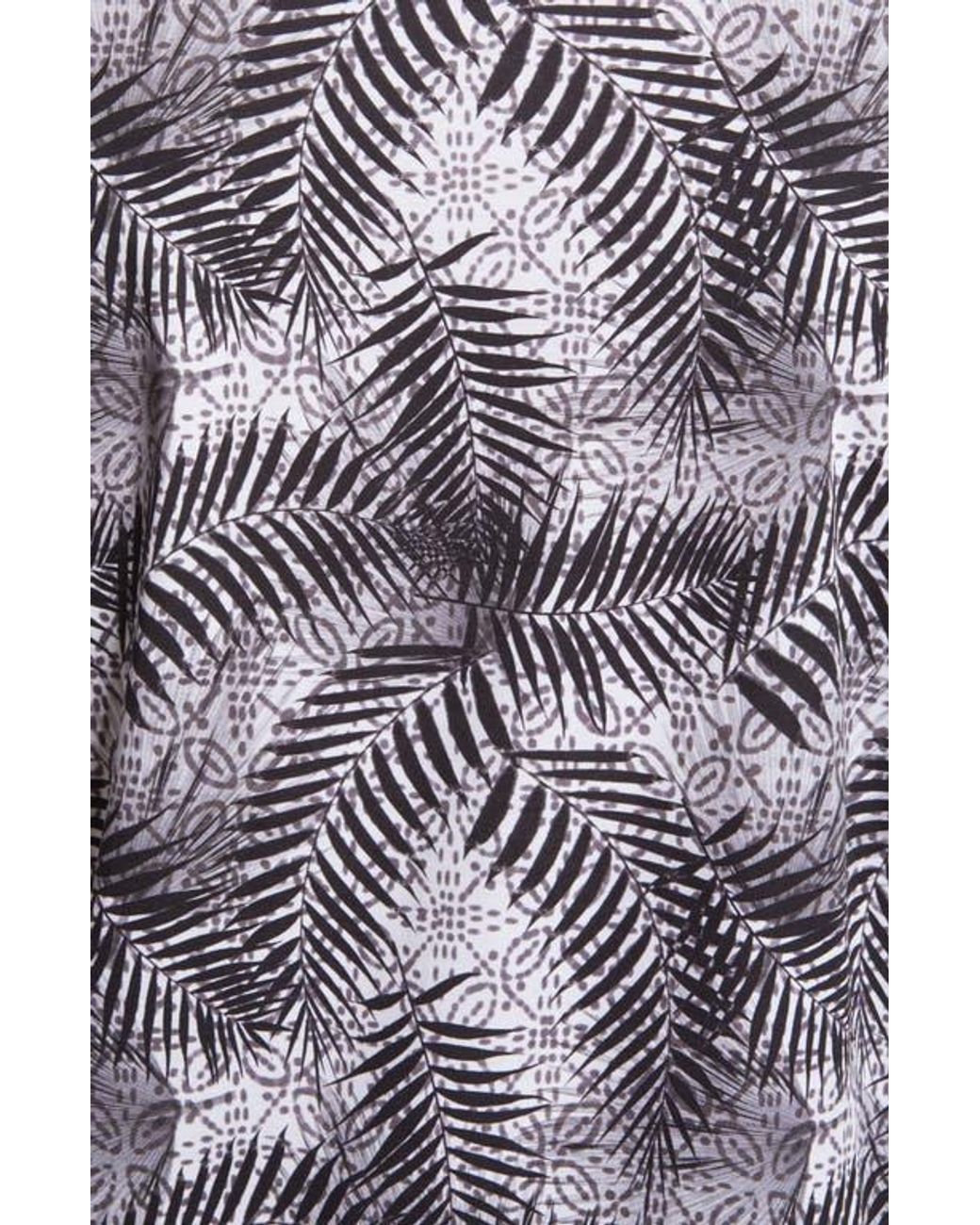 Bugatchi Gray Digital Print Cotton Polo for men