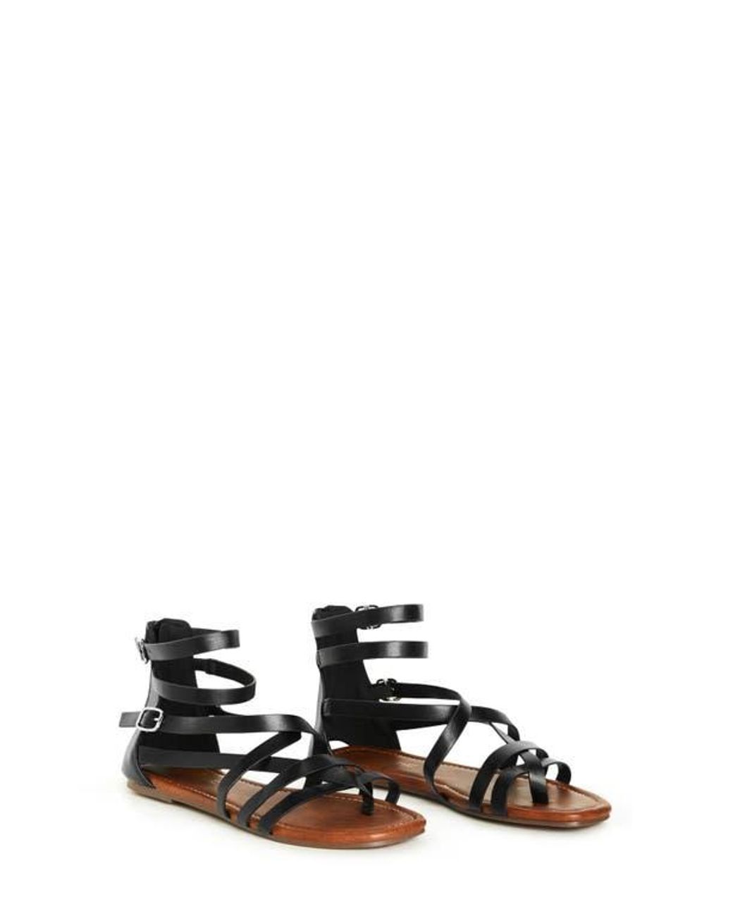 City Chic Black Ios Caged Sandal