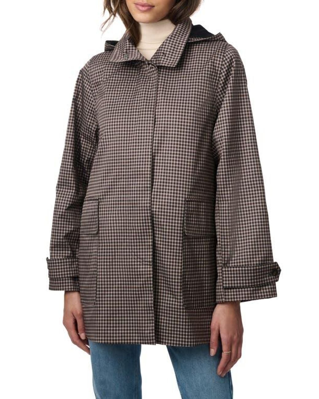 Bernardo Brown Recycled Polyester Rain Coat