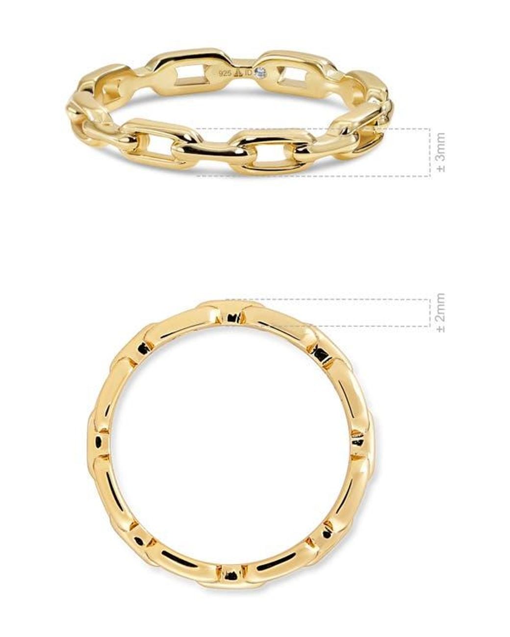 DEVATA Metallic Cable Link Ring