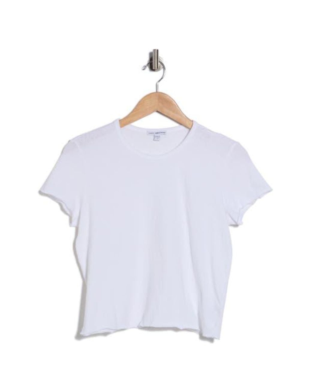 James Perse Blue Shrunken Tee