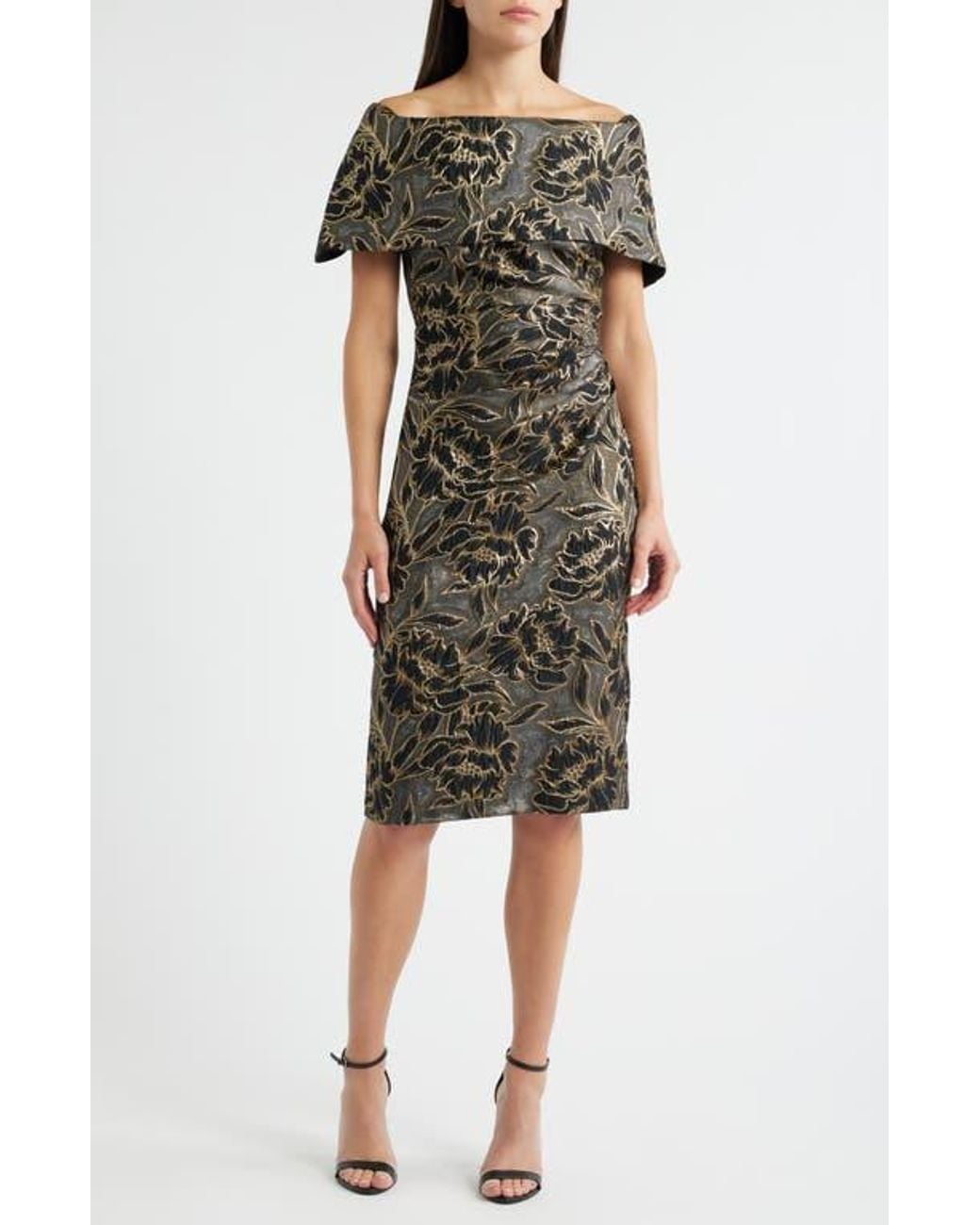 slim fit dress slacks Vince Camuto Floral Halter Dress RS 29 main image 0