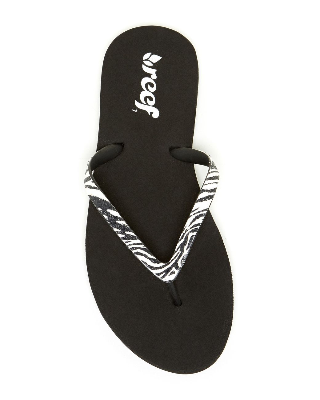 Reef zebra flip flops clearance