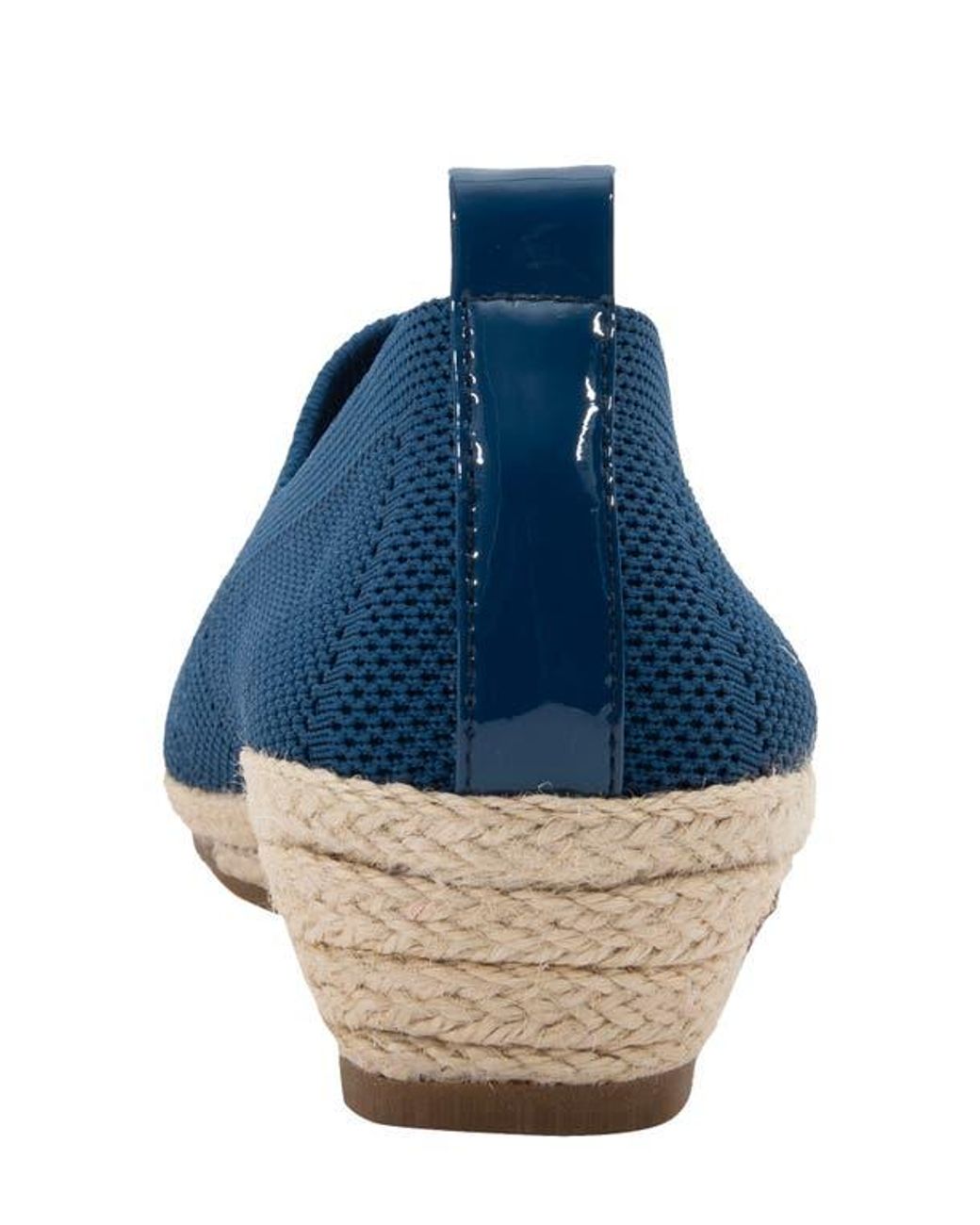 David Tate Blue Bianca Stretch Espadrille Pump