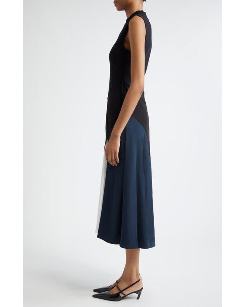 【海外限定】REISSドレス☆Navy Blake Jersey Sleeveless Midi D Reiss Jersey Sleeveless Midi Dress in Navy | REISS