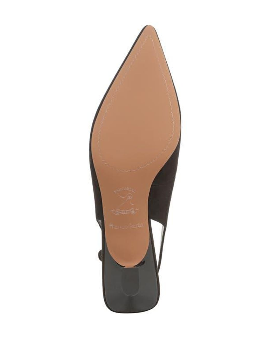 Franco Sarto Black Jaden Pointed Toe Slingback Pump