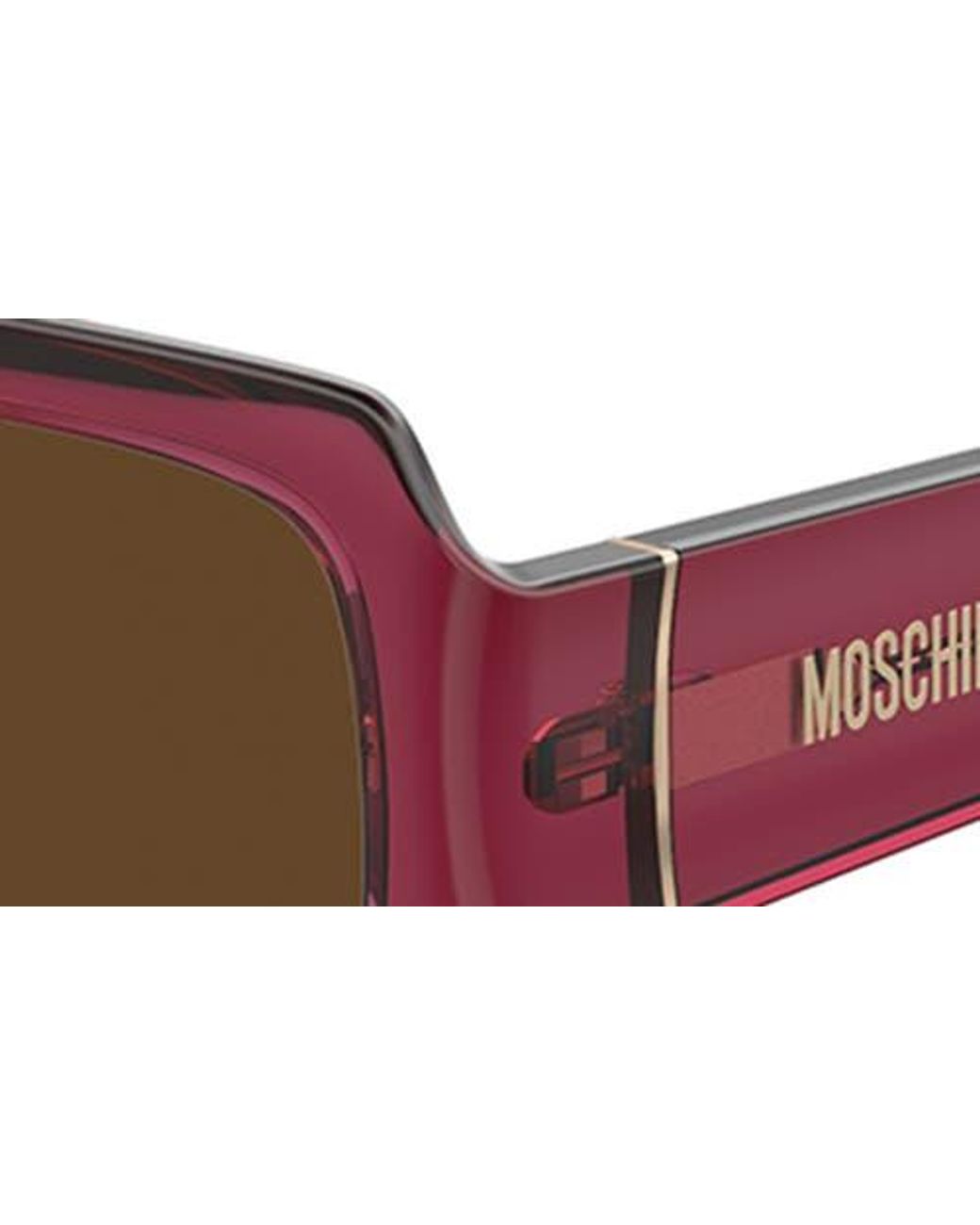Moschino Brown 53Mm Rectangular Sunglasses
