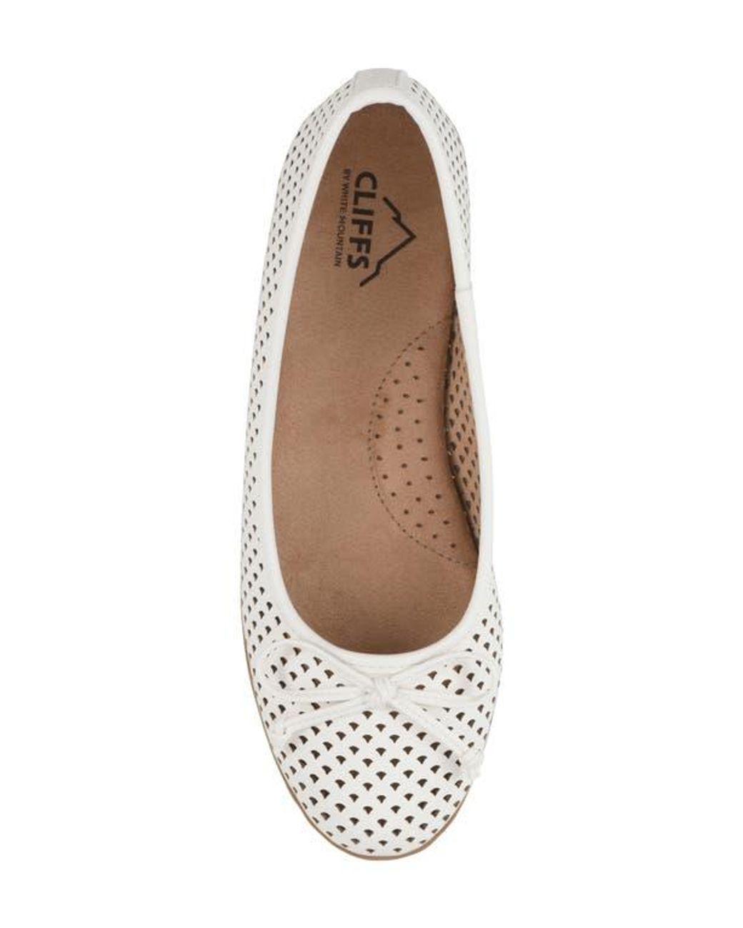 White Mountain White Carris Perforated Flat