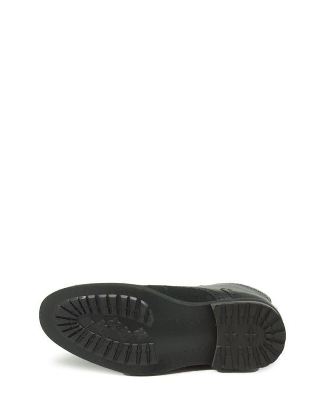 La Milano Black Questo Brogue Combat Boot for men