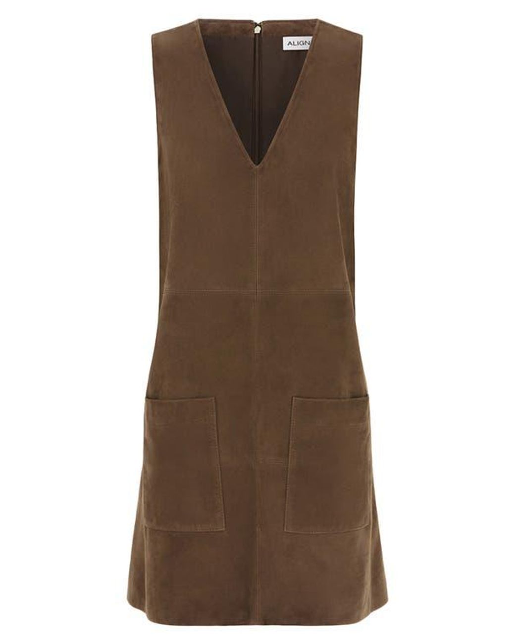 ALIGNE Brown Piper Sleeveless Shift Dress