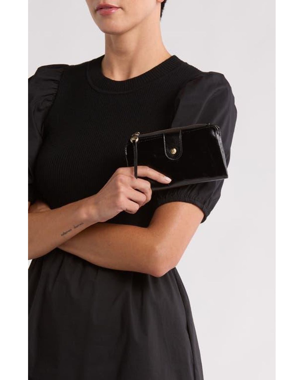 Hobo International Herald Leather Wallet in Black Lyst