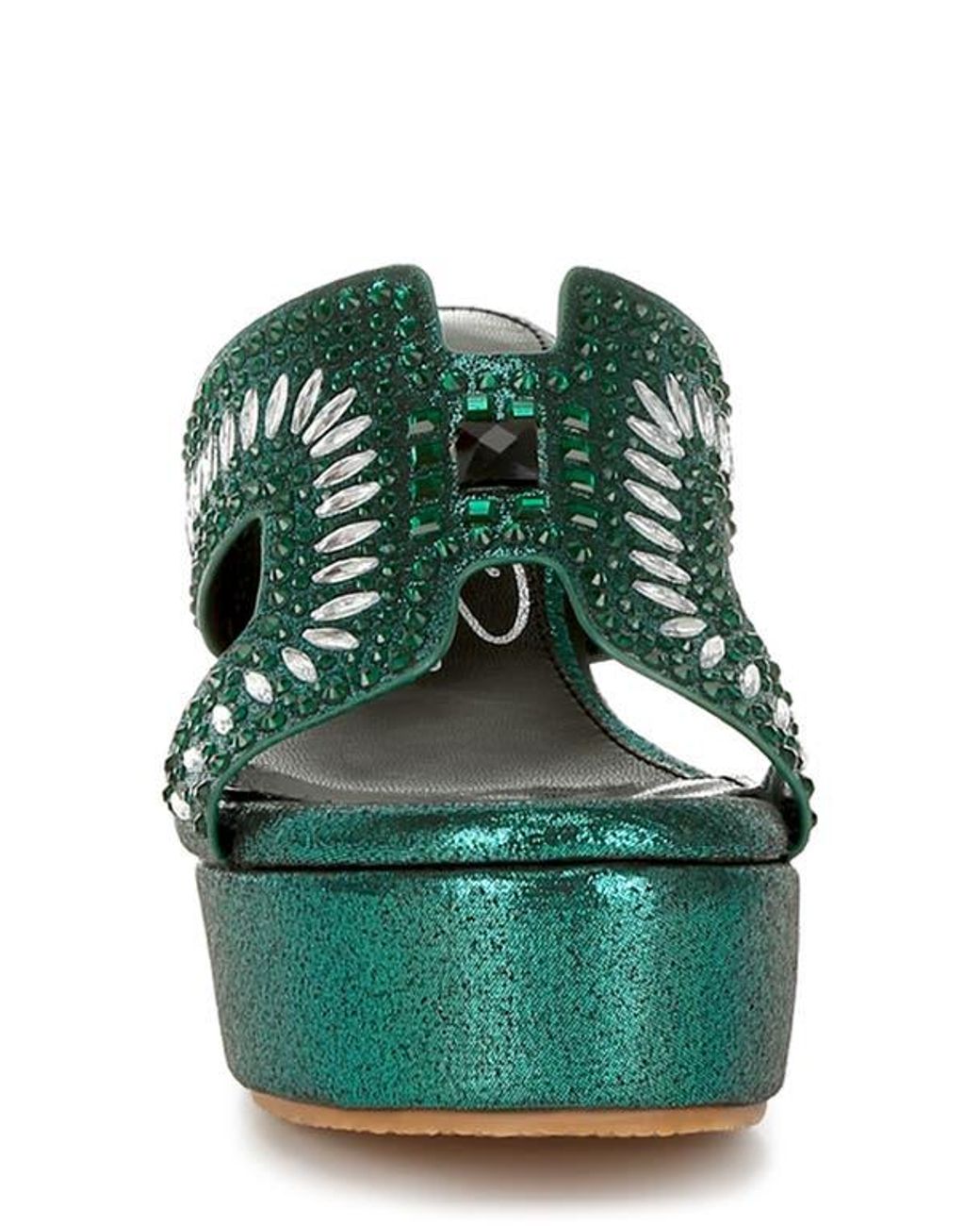 London Rag Wedge LONDON RAG Mariner Platform Wedge Sandal in Green | Lyst