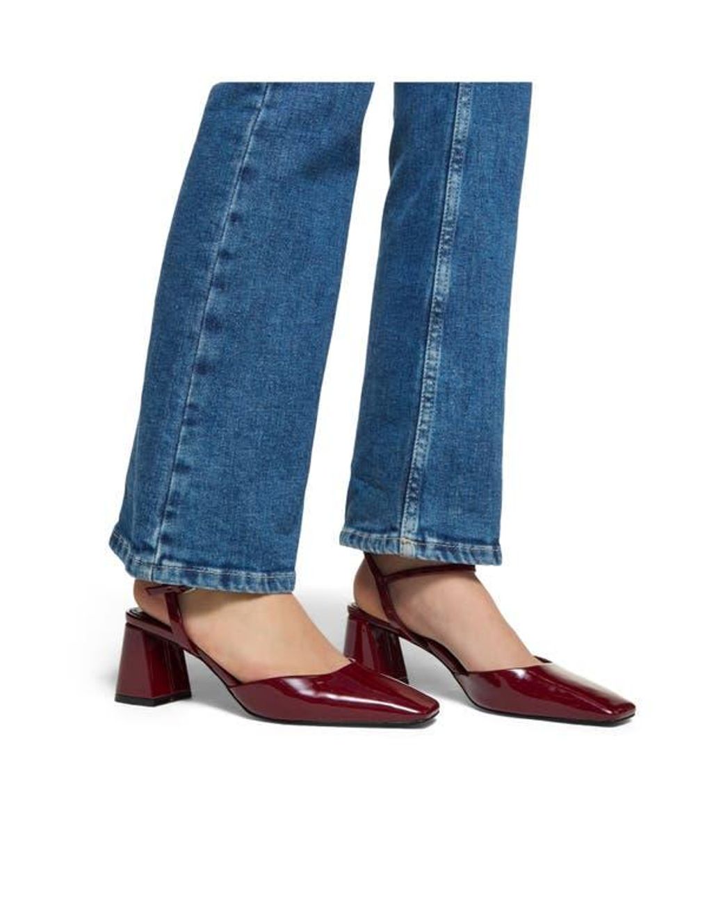ALDO Red Gennifer Ankle Strap Pump