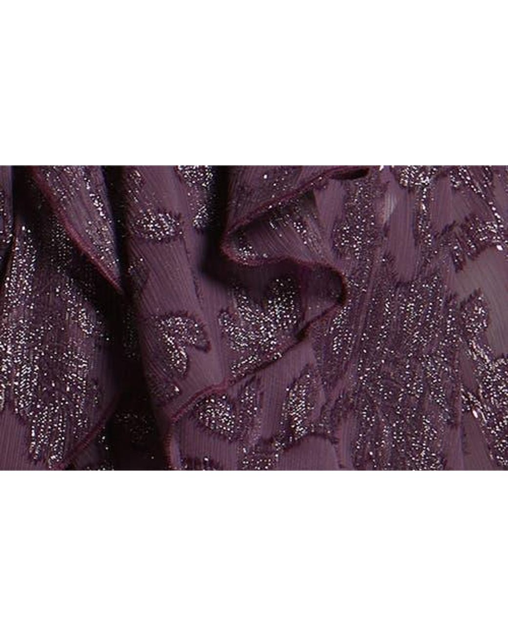 Purple Top Ruffles Treasure & Bond Ruffle Neck Chiffon Top in Purple | Lyst
