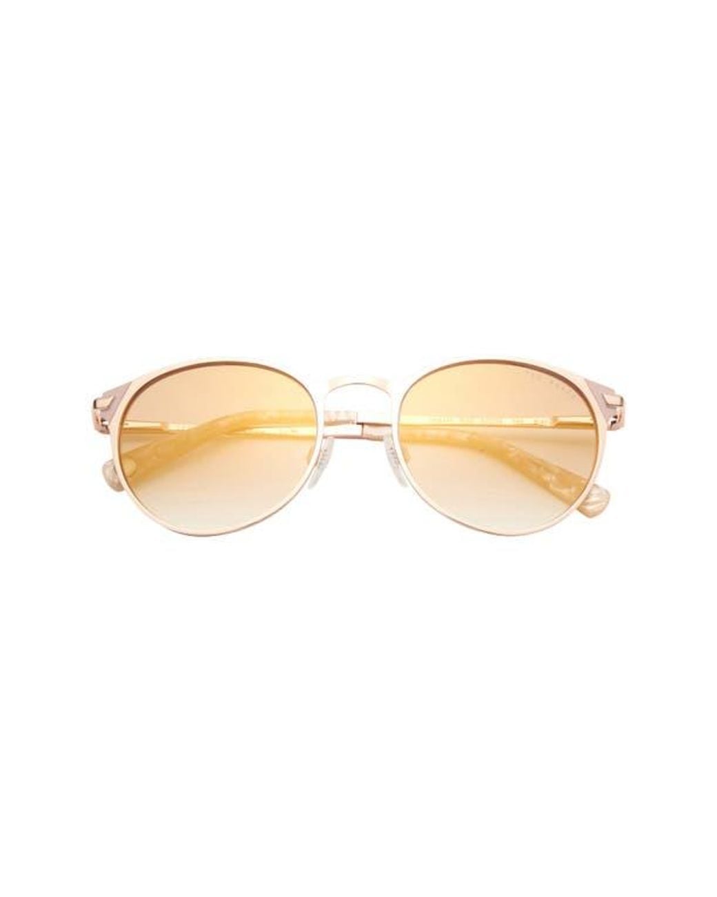 Ted Baker Metallic 53Mm Round Sunglasses
