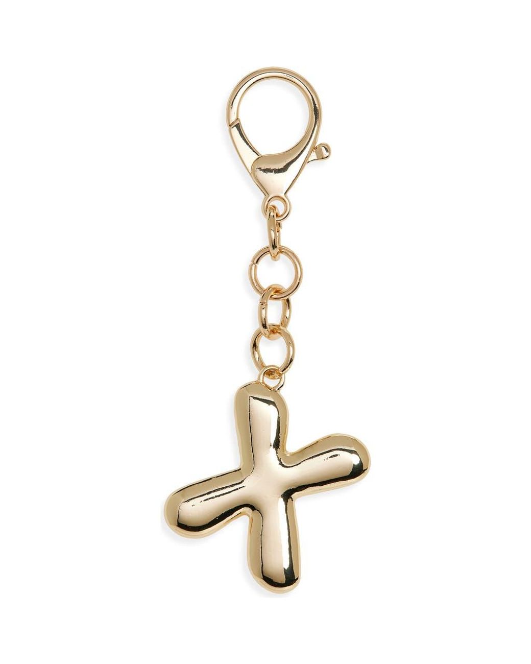 Leith Metallic Bubble Initial Bag Charm