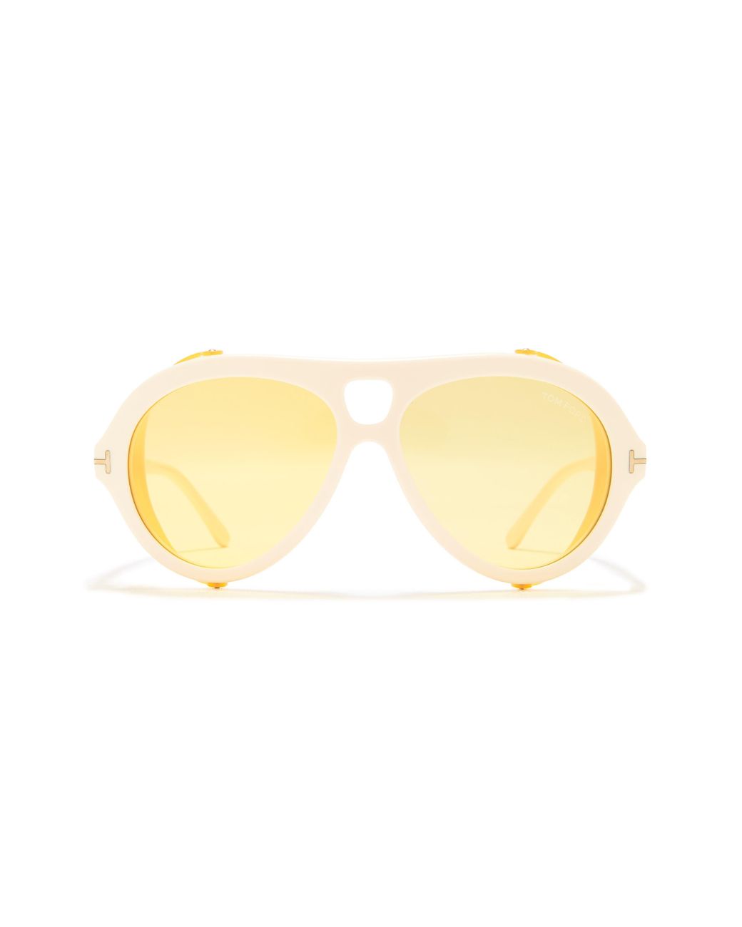 Tom Ford 60mm Pilot Sunglasses In Ivory /brown At Nordstrom Rack for