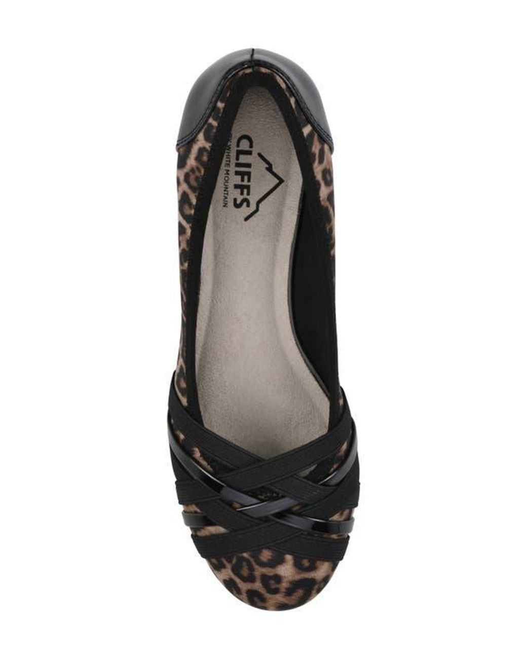 White Mountain Black Bowie Wedge Pump