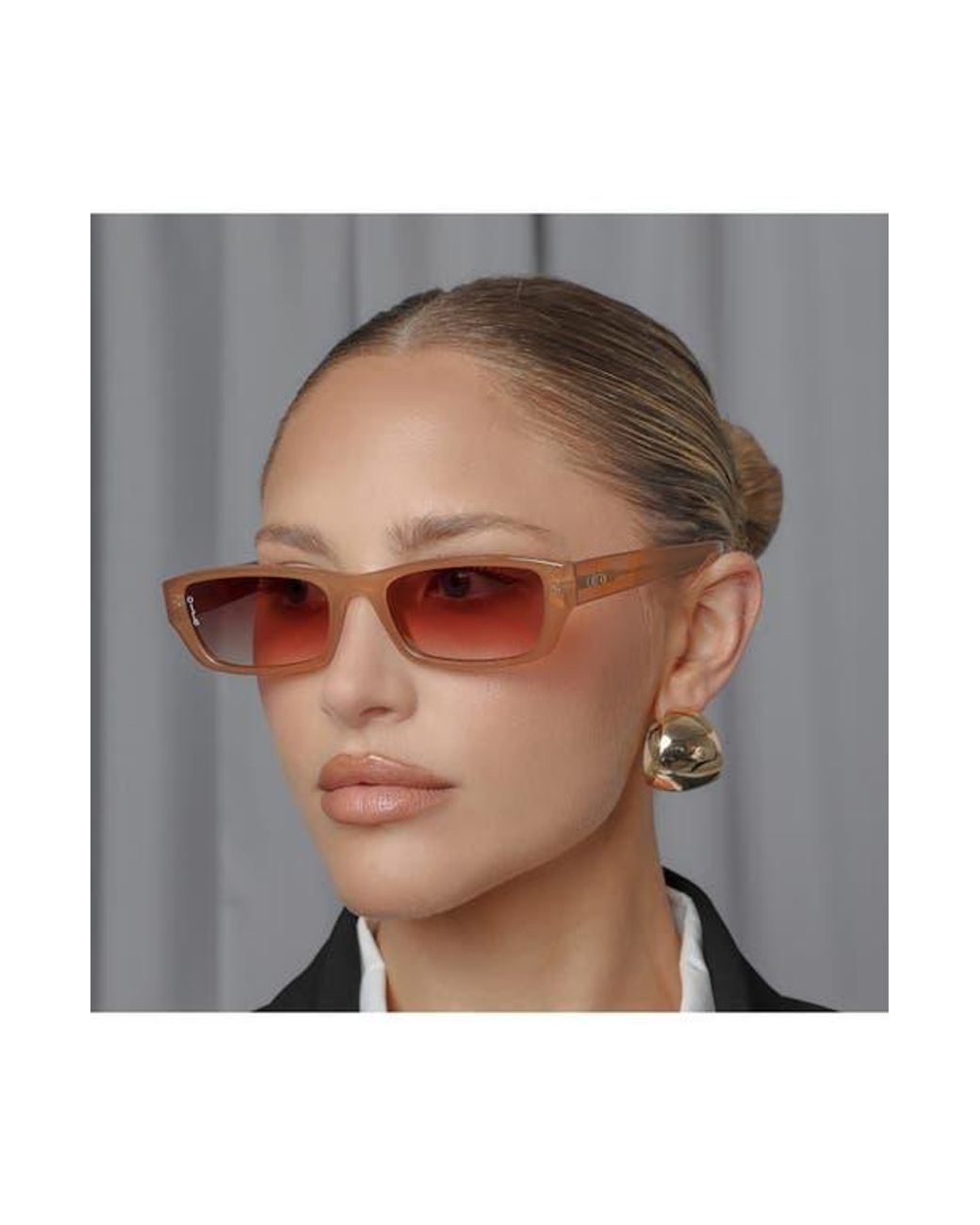 OTRA EYEWEAR Brown Mabel Rectangular Sunglasses for men