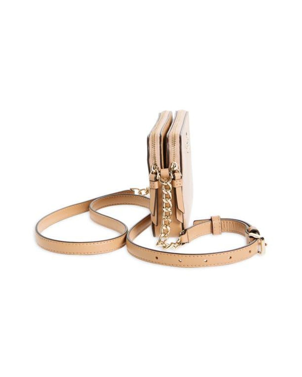 Kate Spade Cameron Double Zip Crossbody Bag in Natural | Lyst