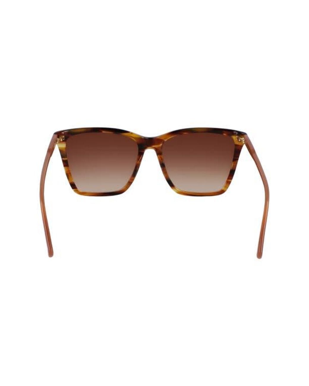 Longchamp Brown Le Pliage 56Mm Gradient Rectangular Sunglasses
