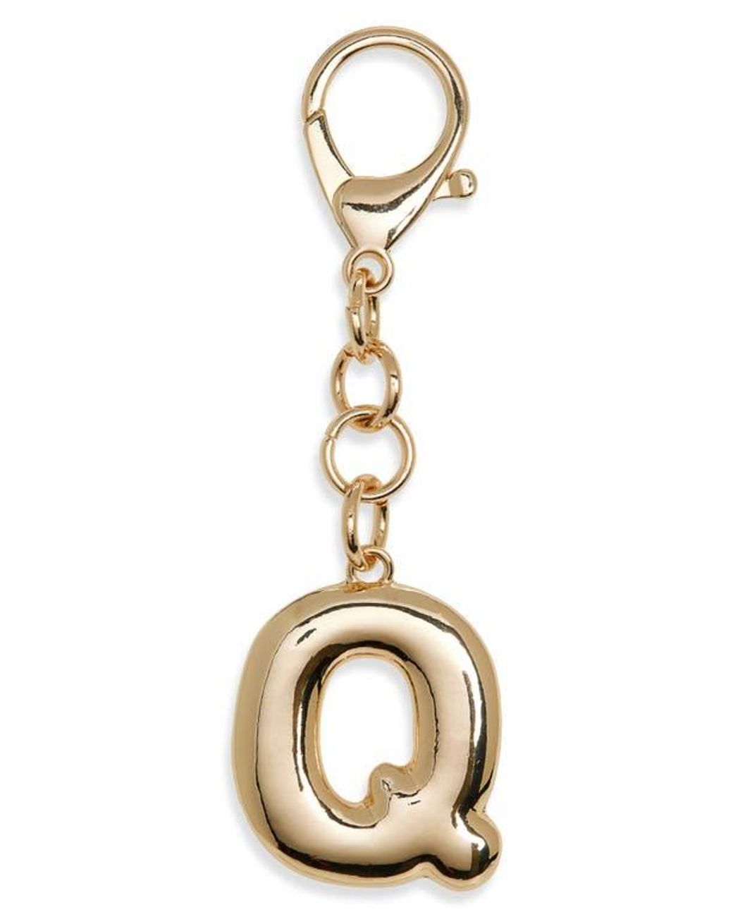 Leith Metallic Bubble Initial Bag Charm