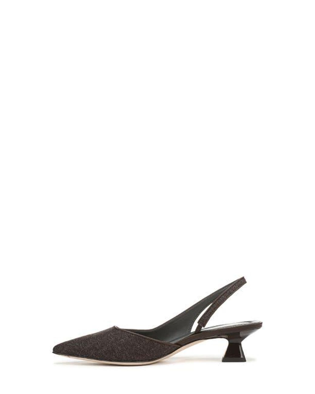 Sarto Brown Devin Kitten Heel Slingback Pump